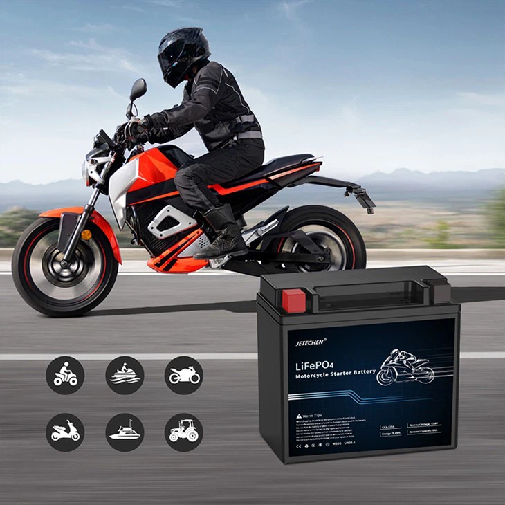 Motorcycle Starter Battery 12.8V 1.6Ah YT4B-BS Compatible